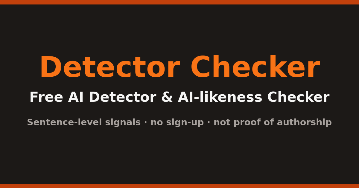 Dectector Check Box Free AI Detector – Check AI Text Online | Detector Checker